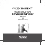 Widex MOMENT MRB0 RIC User Instructions preview