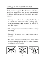 Предварительный просмотр 21 страницы Widex RC3-1 User Instructions