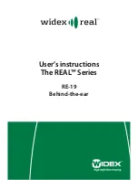 Preview for 1 page of Widex REAL RE-19 User Instructions