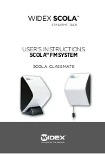 Widex SCOLA CLASSMATE User Instructions preview