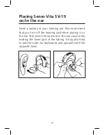 Preview for 17 page of Widex Senso Vita SV-19 User Instructions