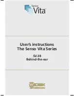 Preview for 1 page of Widex Senso Vita SV-38 User Instructions