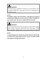 Предварительный просмотр 5 страницы Widex THE BRAVO SERIES B-32 User Instructions