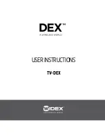 Preview for 1 page of Widex TV-DEX User Instructions