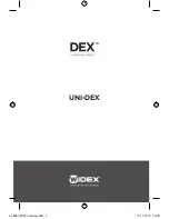 Предварительный просмотр 1 страницы Widex UNI-DEX Manual