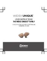 Widex Unique U-CIC User Instructions preview