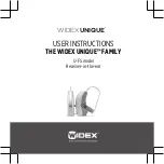 Widex UNIQUE  U-FS User Instructions preview