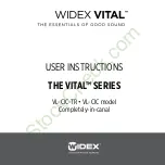 Preview for 1 page of Widex VITAL Series User Instructions