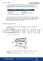 Предварительный просмотр 8 страницы Widinovations wicllaminator L300 User Manual