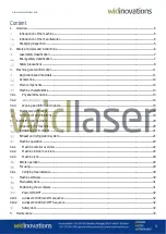 Предварительный просмотр 3 страницы Widinovations widlaser C1000 User Manual