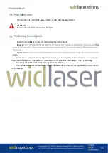 Предварительный просмотр 31 страницы Widinovations widlaser C1000 User Manual