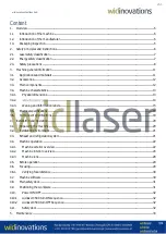 Preview for 3 page of Widinovations Widlaser C500 User Manual