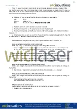 Preview for 9 page of Widinovations Widlaser C500 User Manual