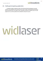 Preview for 39 page of Widinovations Widlaser C500 User Manual