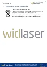 Preview for 40 page of Widinovations Widlaser C500 User Manual