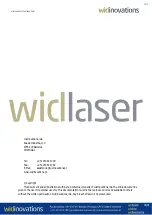 Preview for 41 page of Widinovations Widlaser C500 User Manual