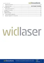 Предварительный просмотр 4 страницы Widinovations Widlaser C900 User Manual