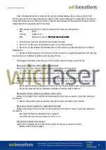 Предварительный просмотр 9 страницы Widinovations Widlaser C900 User Manual