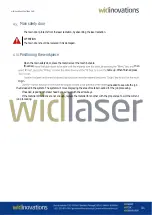 Предварительный просмотр 31 страницы Widinovations Widlaser C900 User Manual