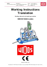 widos 16000 mobile Working Instructions Translation предпросмотр