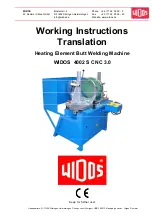 widos 4002 S WI CNC Working Instructions Translation предпросмотр