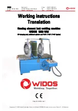 Предварительный просмотр 1 страницы widos 5000 WM Working Instructions