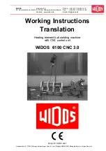 Preview for 1 page of widos 6100 CNC 3.0 Working Instructions Translation