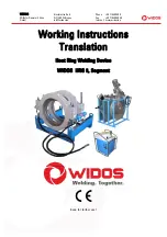 Preview for 1 page of widos HRG 6 Segment Working Instructions Translation