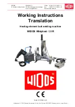 widos Miniplast / 2 IR Working Instructions Translation предпросмотр