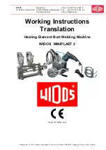 widos MINIPLAST 2 / T-Piece Working Instructions Translation preview