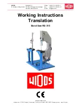 widos RS 315 Working Instructions Translation предпросмотр