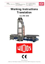 Предварительный просмотр 1 страницы widos RSC 2000 Working Instructions Translation