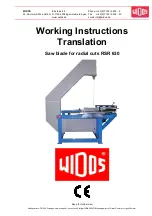 widos RSR 630 Working Instructions Translation предпросмотр