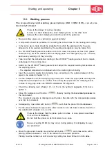 Предварительный просмотр 22 страницы widos WELD IT 315 Steel Working Instructions Translation