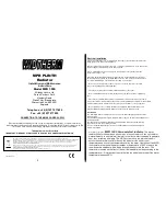 WidTherm MPR 1000 Installation And Maintenance Instructions предпросмотр