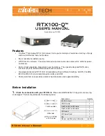 Предварительный просмотр 1 страницы WiebeTech RTX100-Q User Manual