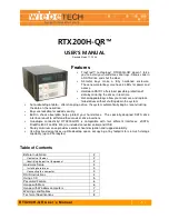 Preview for 1 page of WiebeTech RTX200H-QR User Manual