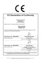 Preview for 2 page of Wiedenmann TERRA SLIT Operating Instructions Manual