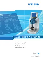 Preview for 1 page of WIELAND Dental AGC MicroVision Operating Instructions Manual