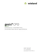 Wieland gesis CPO User Manual preview