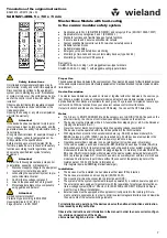 Preview for 7 page of Wieland R1.180.0010.0 Original Instructions Manual