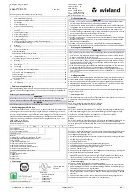 Wieland Sensor PRO STS 01 Series Installation Instructions Manual preview