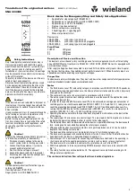 Preview for 3 page of Wieland SNA 4043KE Translation Of The Original Instructions