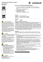 Preview for 4 page of Wieland SNO 4003K Translation Of The Original Instructions