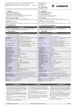 Preview for 2 page of Wieland UMS 6-C-1G-4PoE-1SFP-W Installation Instructions