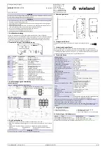 Wieland WIENET LAN WR V3 SL Installation Instructions preview