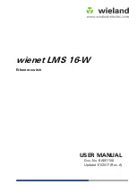 Preview for 1 page of Wieland wienet LMS 16-W User Manual