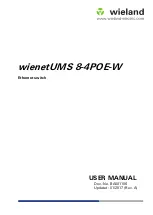 Preview for 1 page of Wieland wienetUMS 8-4POE-W User Manual