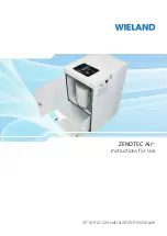 Preview for 1 page of Wieland Zenotec Air+ Instructions For Use Manual