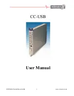 Предварительный просмотр 1 страницы Wiener CC-USB User Manual